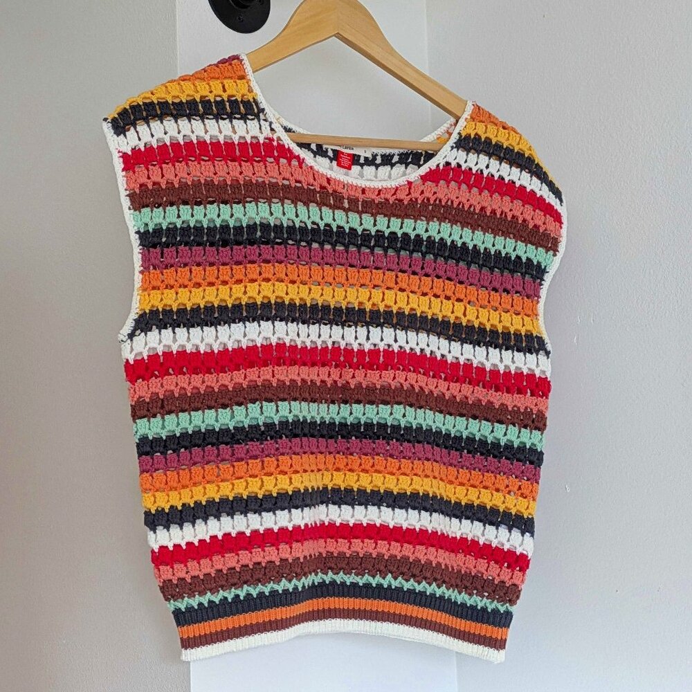 Marine Layer Crochet Faye Dolman Top